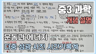 중3 과학 운동과 에너지 운동 운동의 표현 운동의 기록 속력의 단위 환산 과학 요점 정리 과학 필기 노트 필기 과학발전소 [upl. by Opportuna]