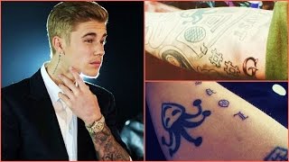 Justin Bieber Tattoos [upl. by Lynnette]