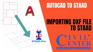 How to Import a DXF File to STAAD  Best Way to Make Beam Center Lines in STAAD [upl. by Caty]