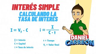 INTERÉS SIMPLE Calculando la tasa de interés Super facil  Para principiantes [upl. by Gnehc957]