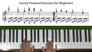 Czerny Practical Exercises for Beginners Op 599 No 31 Piano Tutorial [upl. by Hedelman]