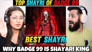 WHY BADGE 99 IS SHAYRI KING  BADGE99 Attitude Shayari Reaction [upl. by Iridissa]