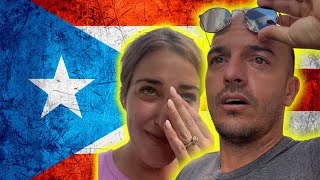 We Cried Coming Here 🥹  Emotional Cubans react to Puerto Rico [upl. by Chuipek]