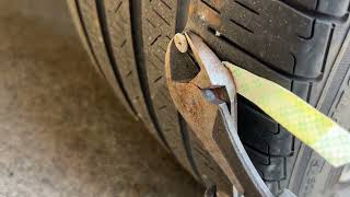 Fix Flat Tire A8L D5 Without Removing The Wheel [upl. by Acebber]