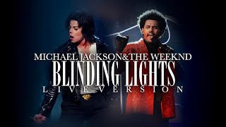 BLINDING LIGHTS Live Version  Michael Jackson amp The Weeknd AI [upl. by Nesnah]