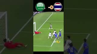 Thailand vs Saudi Arabia 2024 U23 Asian Cup match Shortyoutubefoodball [upl. by Ttekcirc]