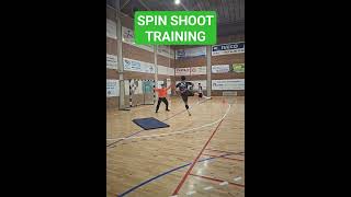 🥅 🔥 PERFECT Spin shoot training by Izan Solís OarGracia handballhandballcoaching [upl. by Fante]