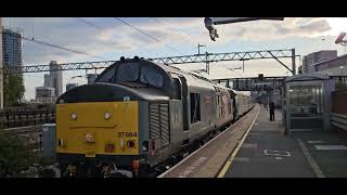 37 884 tows 387 137 reading to Ilford 11102024 through stratford [upl. by Ttiwed]