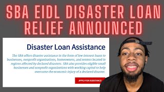 How To Apply For SBA Disaster Relief amp EIDL Loan [upl. by Eelik]