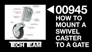 How To Install a Gate Wheel  Tech Team’s 00945 [upl. by Bainbrudge]