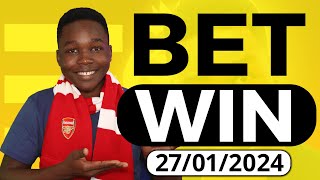 FOOTBALL PREDICTIONS TODAY 27012024 SOCCER PREDICTIONS TODAY  BETTING TIPS footballpredictions [upl. by Akahs]