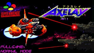 Axelay Super Nintendo  full game  Normal difficulty [upl. by Hennessey]