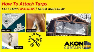 Tarp Fasteners  Hang Your Tarp With This Hardware  Quick and Easy Tarp Hangers [upl. by Atinaujnas]