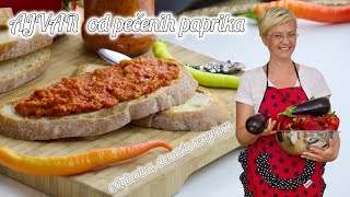 Recept za najbolji DOMAĆI AJVAR OD PEČENIH PAPRIKA • ReciPeci Sandre Gašparić [upl. by Tess765]