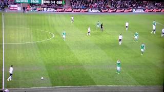 Kyle Walker free kick fail vs Germany [upl. by Ynnel]