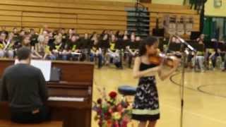 Maya Kilburn Age 12 violin Kroll Banjo and Fiddle YMS talent show [upl. by Narej]