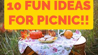 10 Fun Ideas For Picnic [upl. by Matazzoni]