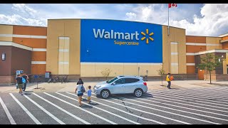 POV Supermarket Shopping  Walmart Supercentre in Markham Ontario Canada  September 2022 [upl. by Aicilf]