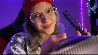 ASMR BARBEIRA ARRUMANDO SUA BARBA 🧔‍♂️ Roleplay barbearia [upl. by Eixid]