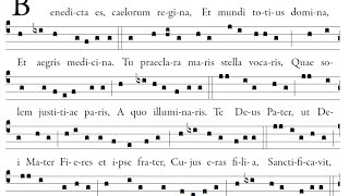 Benedicta es Coelorum Regina Gregorian Chant [upl. by Yrelbmik988]