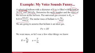 Example Using the ideal gas law [upl. by Ris]