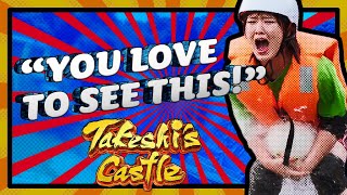 Romesh Ranganathan and Tom Davis Explain A Footballers Crab Walk  Takeshi’s Castle [upl. by Ivana]