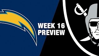 Chargers vs Raiders Preview Week 16  NFL on Christmas Eve [upl. by Anim]