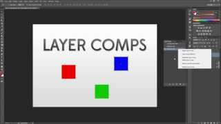 Photoshop Tutorial Using Layer Comps to Make Different Layouts HD [upl. by Ahsekyt]