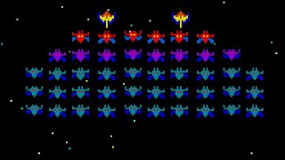 Galaxian Arcade original video game  15wave session for 1 Player 👾🌌🕹️ [upl. by Dygall]