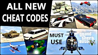 GTA 5  All New Cheat Codes PC 2023 Must Use  Grand Theft Auto V Money Chopper Car Tanker etc [upl. by Worrell]