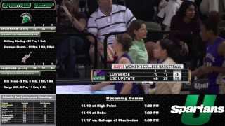 Womens Basketball USC Upstate vs Converse Highlights 111013 [upl. by Baoj]