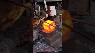 Shaping RedHot Steel Blocks – Satisfying Compression amp Forging Process [upl. by Dreddy625]