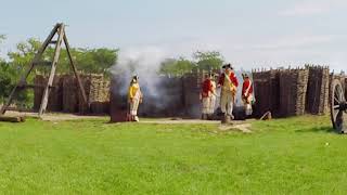 Cannon Firing Demonstrations  Fort Ticonderoga NY [upl. by Uba]