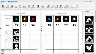 Weekschema maken met Pictostudio Pro [upl. by Nerdna]