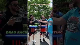 Drag Racing vs Drifting carmemes carshorts carguy streetinterviews [upl. by Igor]