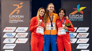 Femke Bol ontvangt gouden EKmedaille [upl. by Andrey]