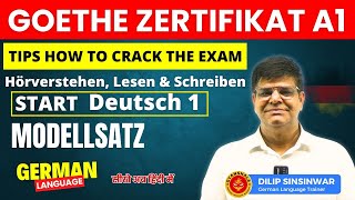 Start Deutsch A1 Goethe Zertifikat A1 Hörverstehen Lesen amp Schreiben  Tips how to crack the Exam [upl. by Elleval203]