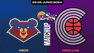 Osos de Manatí vs Criollos de Caguas  BSN2024 [upl. by Stoffel657]