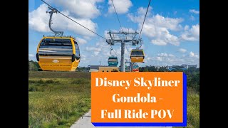 Disney Skyliner Gondolas Full Tour POV HD [upl. by Balough]