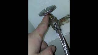 How to easily fix a leaking shut off valve for refrigerator water supply line [upl. by Notluf]