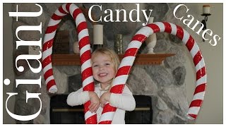 How to Make Giant Candy Cane Decorations [upl. by Haas]