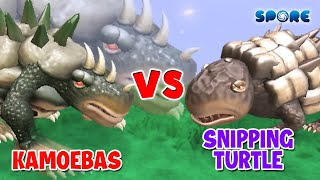 Kamoebas vs Snapping Turtle  Titan vs Animal S4E5  SPORE [upl. by Alida]