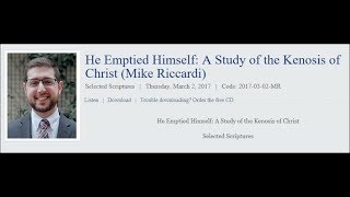 Kenosis Doctrine and Historical Survey of Christological Heresy [upl. by Eissak895]