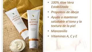 Aloe Propolis Creme Forever Living Products explicacion en espanol [upl. by Walther]