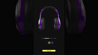 Color Your Headphones Your Way Spline interactive 3danimation spline3d interactive3d [upl. by Oidacra613]