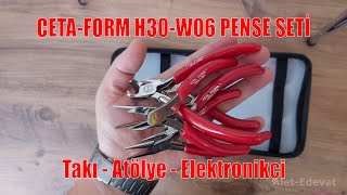 Mikro Elektronikçi Pense seti CETAFORM H30W06  Micro Precision Tool Sets [upl. by Eliath]