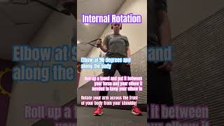 Cable internal rotations for strengthening your rotator cuff [upl. by Jobe]