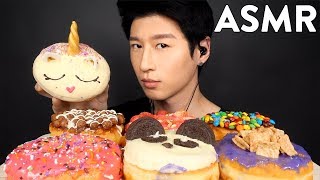 ASMR CALIFORNIA DONUTS amp COFFEE Whispering SOFT  CRUNCHY EATING SOUNDS  Zach Choi ASMR [upl. by Tillford876]