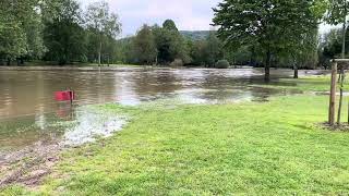 Echternacherbrück Pfingsten 2024 Hochwasser an der Sauer [upl. by Nilcaj]