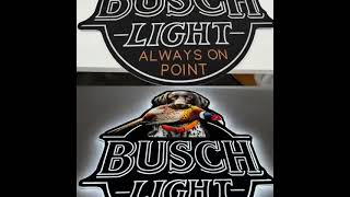 Busch Dog Pheasant LED Neon Sign [upl. by Eclud246]